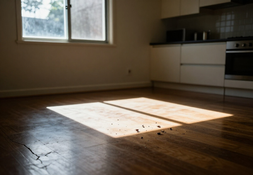 Termite damage in a Harris Park home before treatment